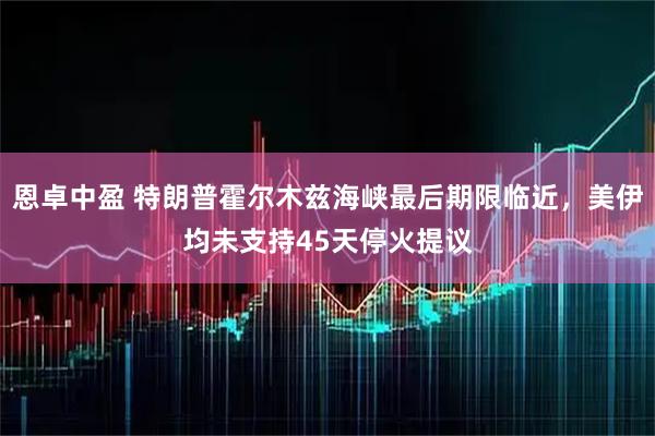 恩卓中盈 特朗普霍尔木兹海峡最后期限临近，美伊均未支持45天停火提议